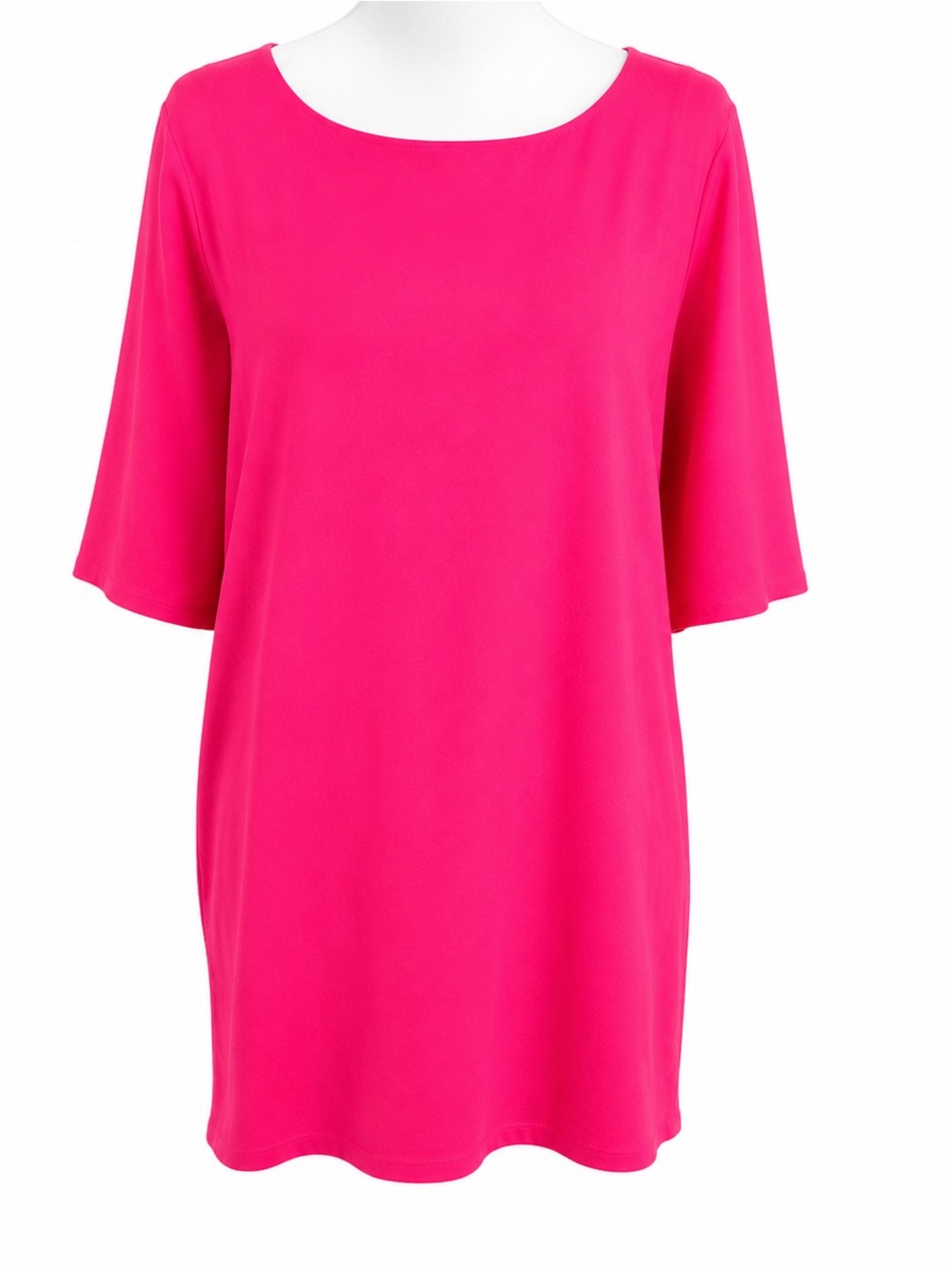 Aqua Pink Shift Dress Gold Zipper Women's Size L Sleeveless Casual Chic